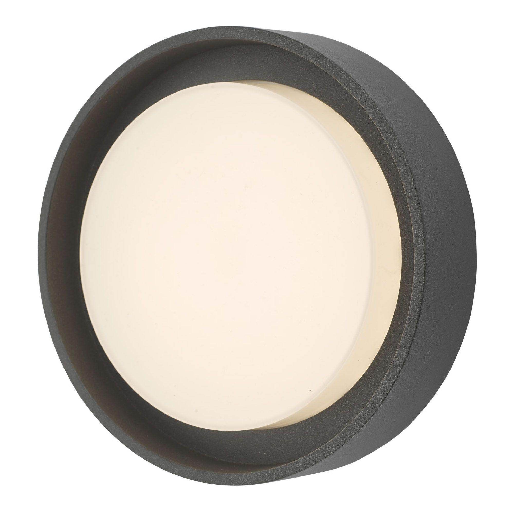 Dar Ralph Round Flush Small/Large Anthracite IP65 LED