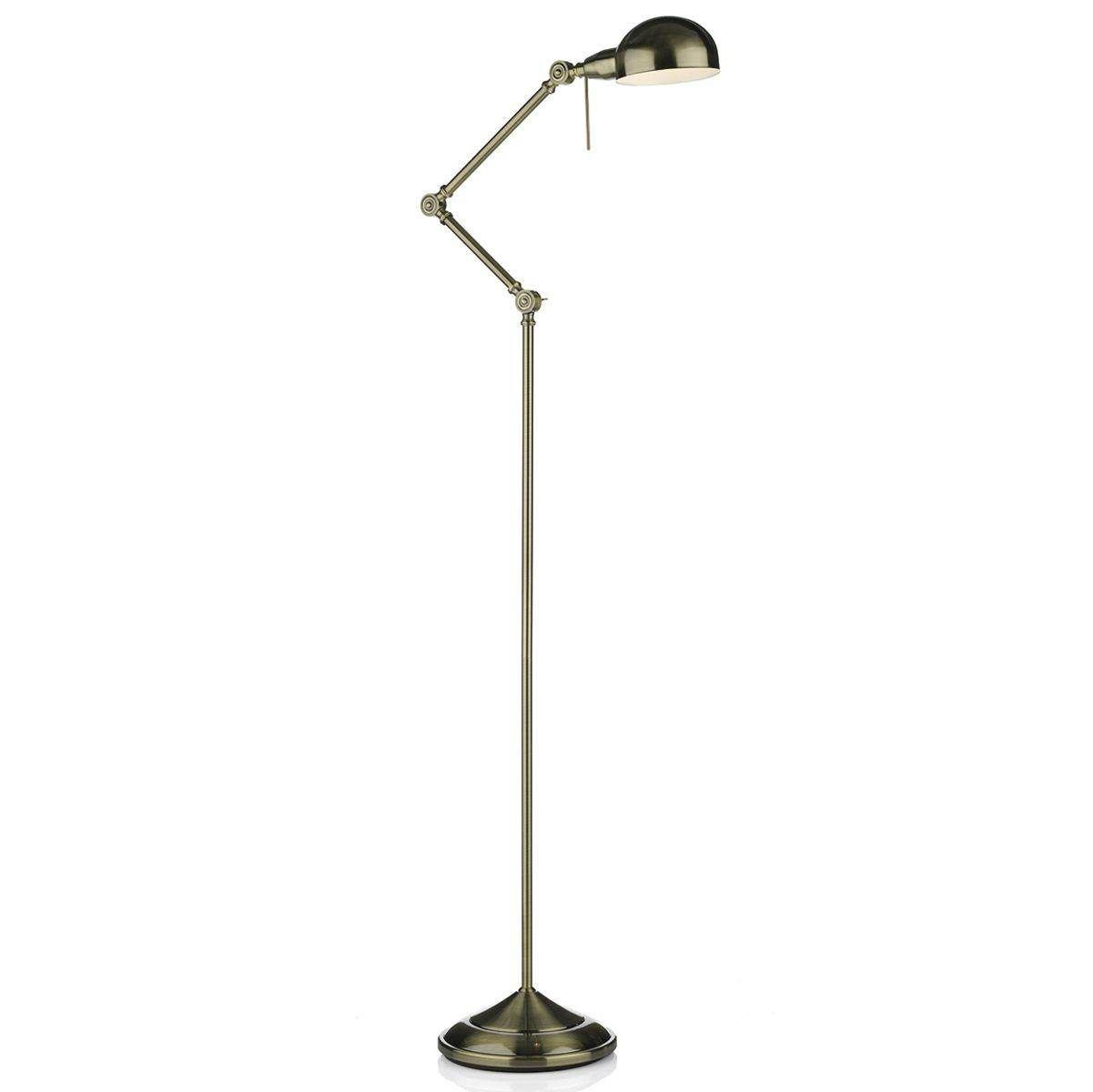 Dar Ranger Floor Lamp Antique Brass - Cusack Lighting