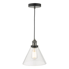 Ray 1 Light Pendant -  Antique Brass/Antique Nickel Finish