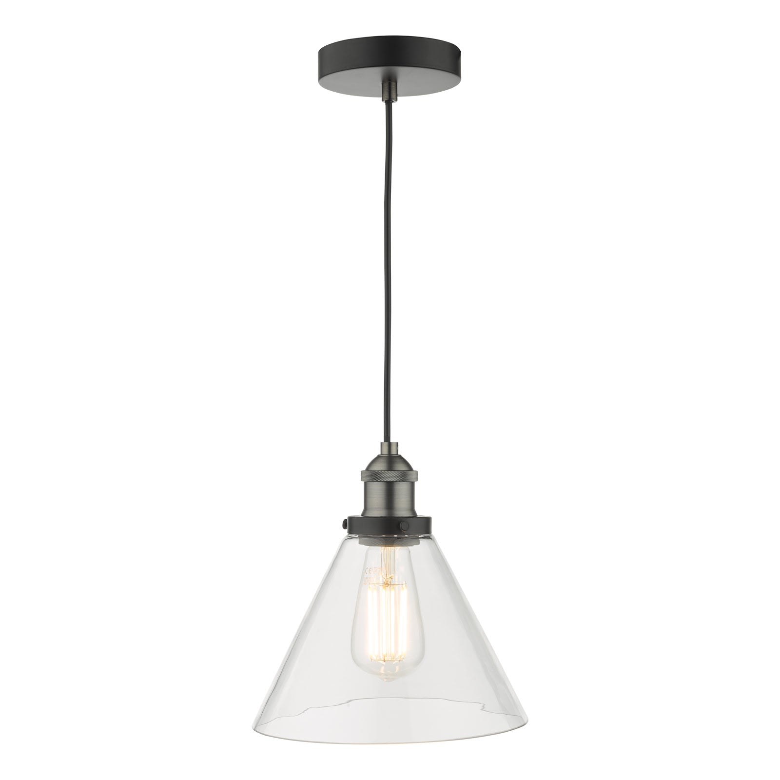 Ray 1 Light Pendant -  Antique Brass/Antique Nickel Finish