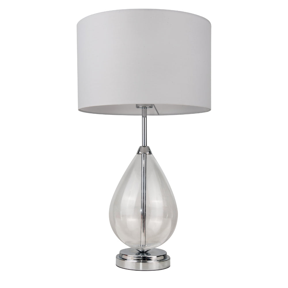 Rayna Crystal Table Lamp- Antique Brass/ Polished Chrome
