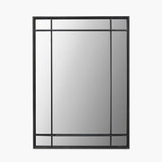 Rectangular Wall Mirror - Antique Bronze Metal Finish