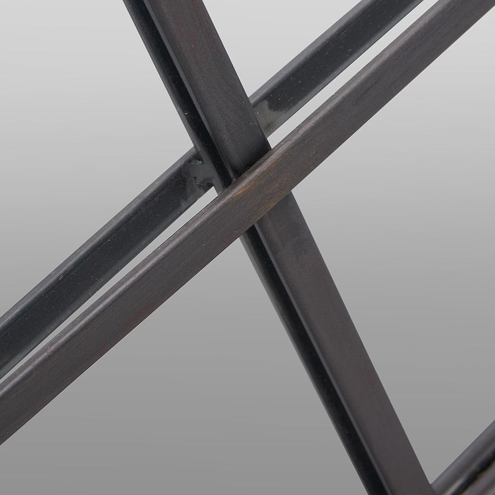 Rectangular Floor Mirror - Antique Bronze Metal Finish