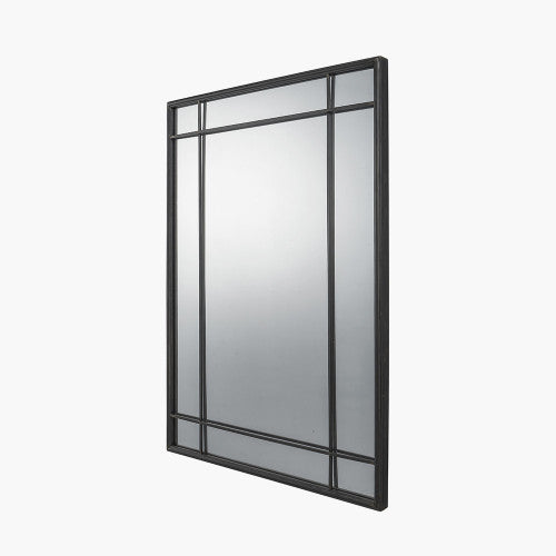 Rectangular Wall Mirror - Antique Bronze Metal Finish