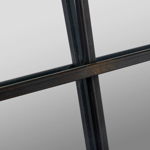 Rectangular Wall Mirror - Antique Bronze Metal Finish