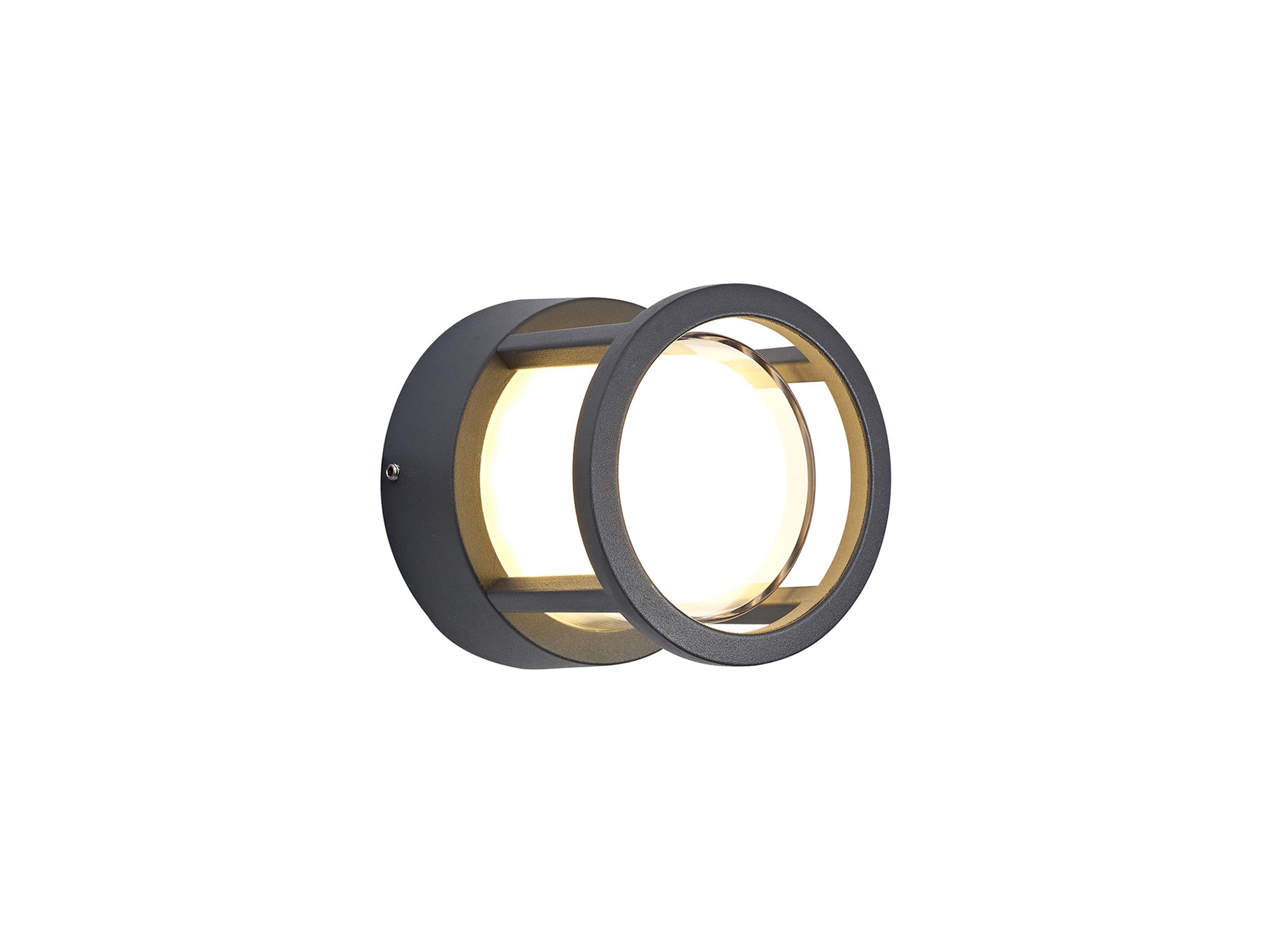 Regina LED Wall Round Downlight IP54 - Anthracite Finish