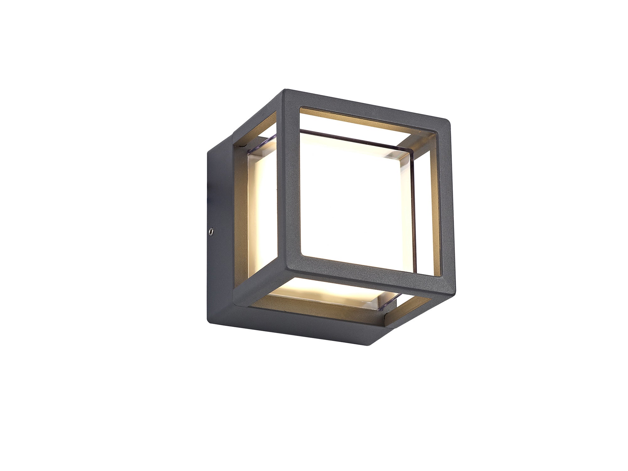 Regina LED Wall Square Downlight IP54 - Anthracite Finish
