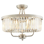 Regina Semi Flush Ceiling Light - Various Colours - Cusack Lighting