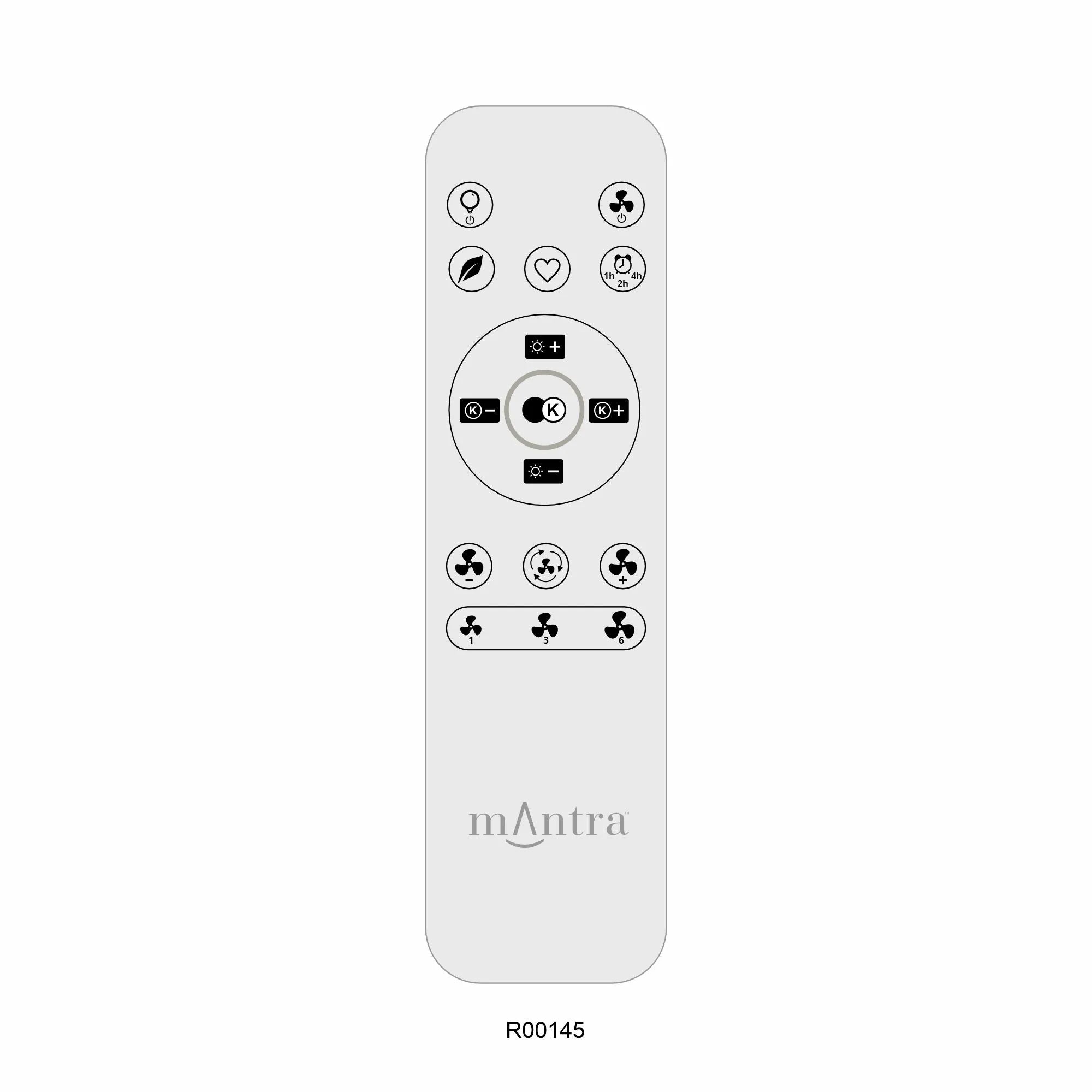 Mistral LED Light Fan W/ Remote Control - Various Colours