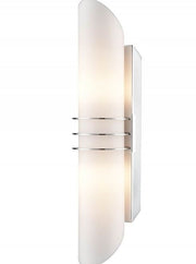 Renden | Chrome Finish Bathroom Wall Light w/Matt Opal Glass