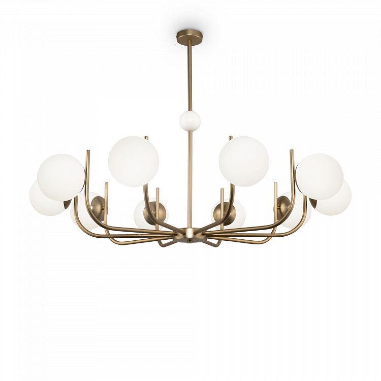 MAYTONI | Rendez-vous 10lt Pendant Lamp | Brass/White - Cusack Lighting