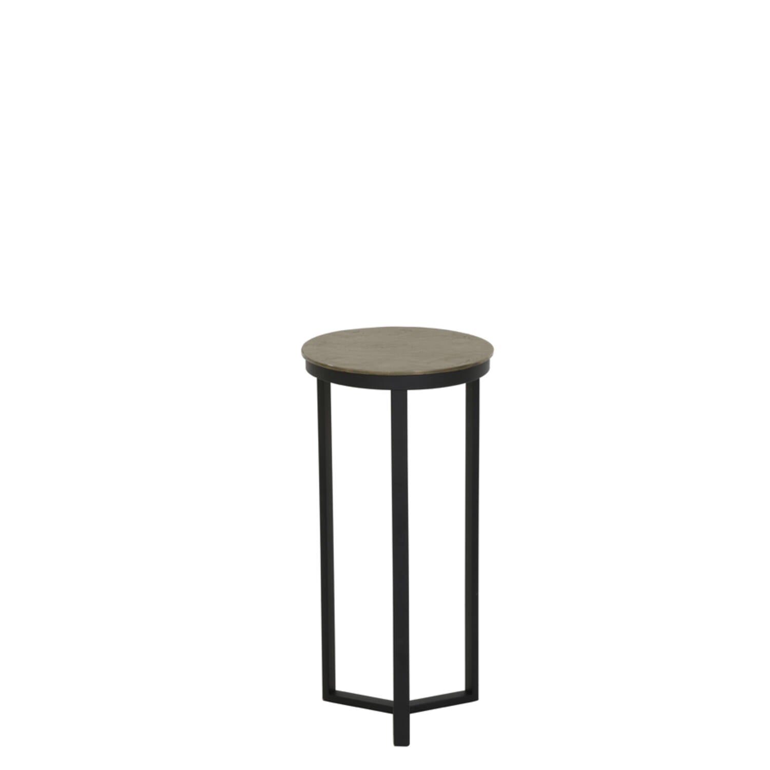Retiro Small Pillar Side Tables - Antique Bronze Finish