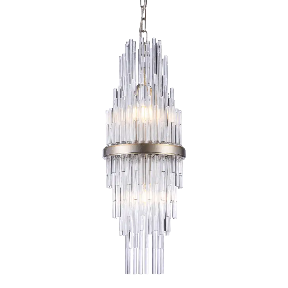 Reykjavik 2Lt Crystal Centre Ceiling Light - Champagne Finish