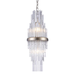 Reykjavik 2Lt Crystal Centre Ceiling Light - Champagne Finish