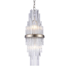 Reykjavik 2Lt Crystal Centre Ceiling Light - Champagne Finish