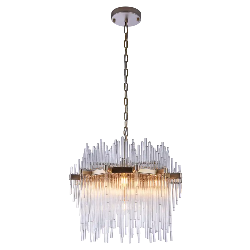 Reykjavik 7Lt Crystal Centre Ceiling Light - Champagne Finish