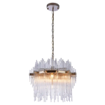 Reykjavik 7Lt Crystal Centre Ceiling Light - Champagne Finish