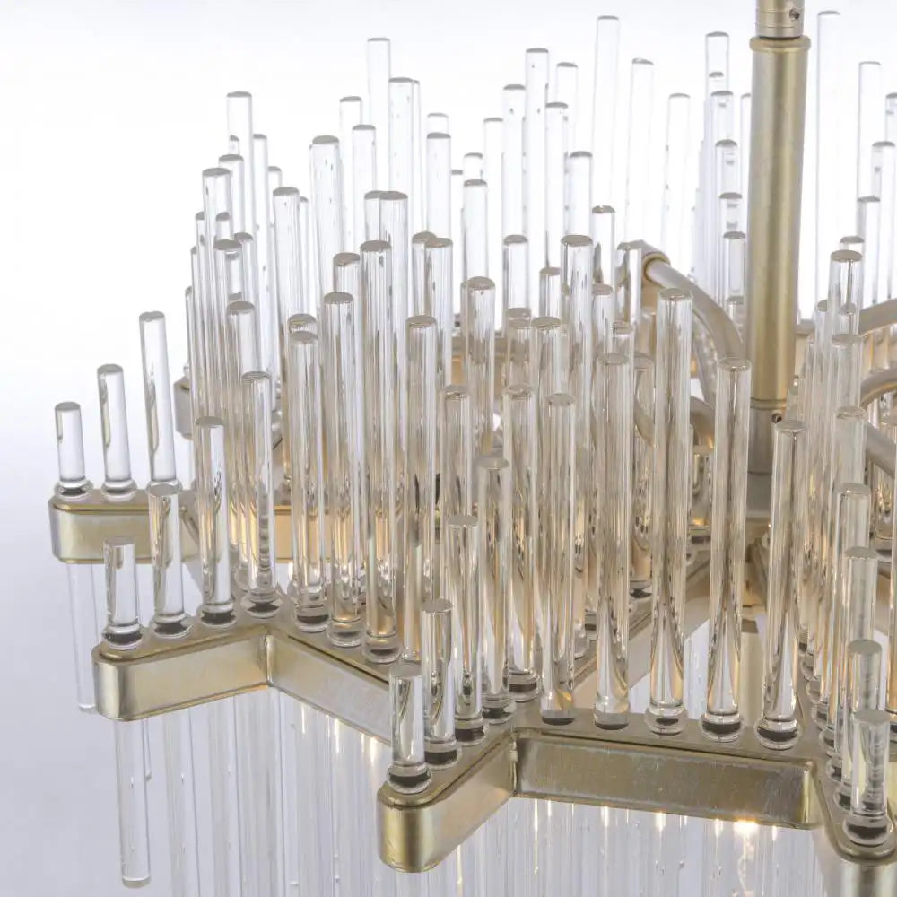 Reykjavik 7Lt Crystal Centre Ceiling Light - Champagne Finish