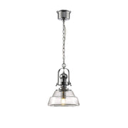 Reyna 1Lt Pendant - Polished Chrome/Clear Glass - Various Sizes