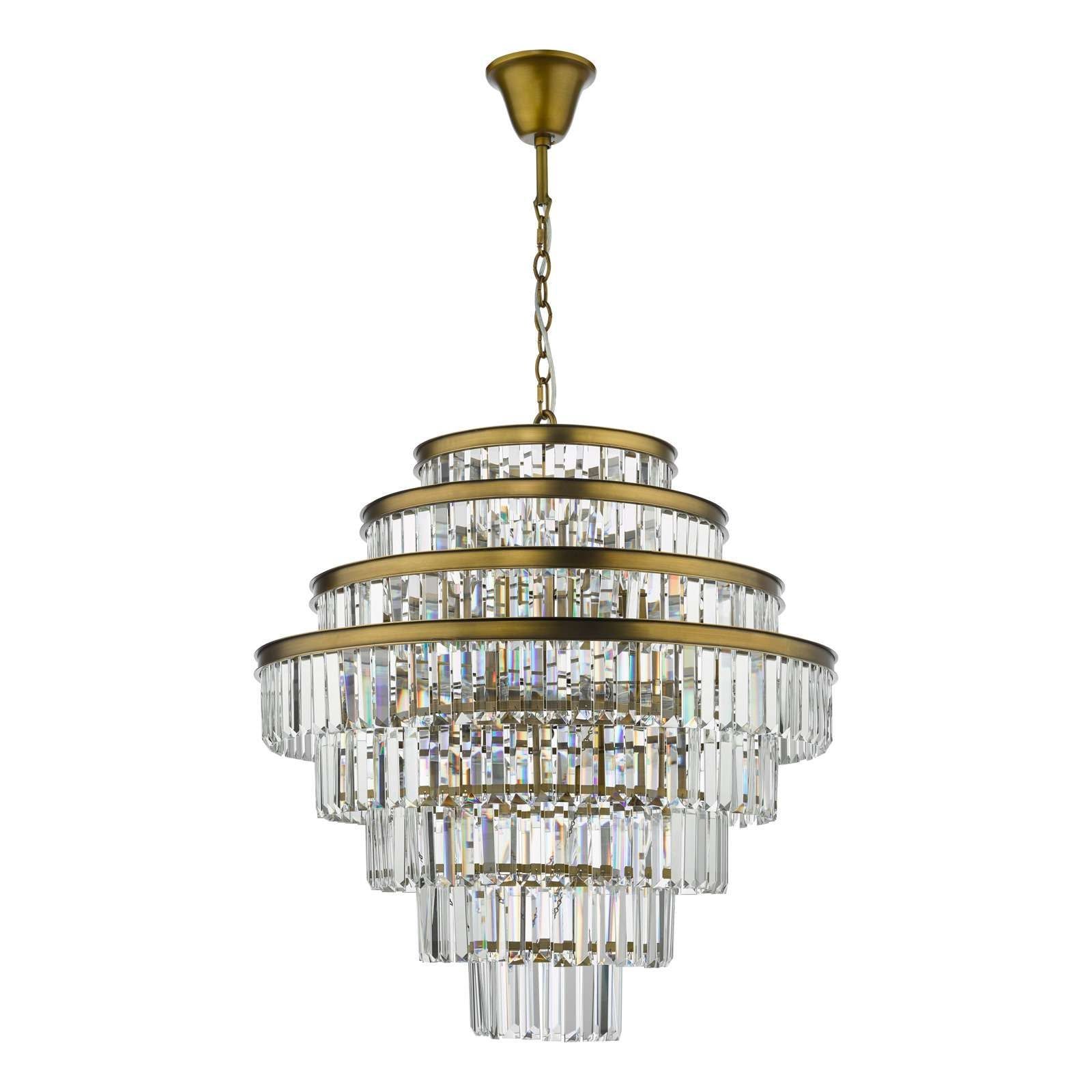 Rhapsody 12Lt Chandelier Ceiling Light - Bronze & Crystal IP20
