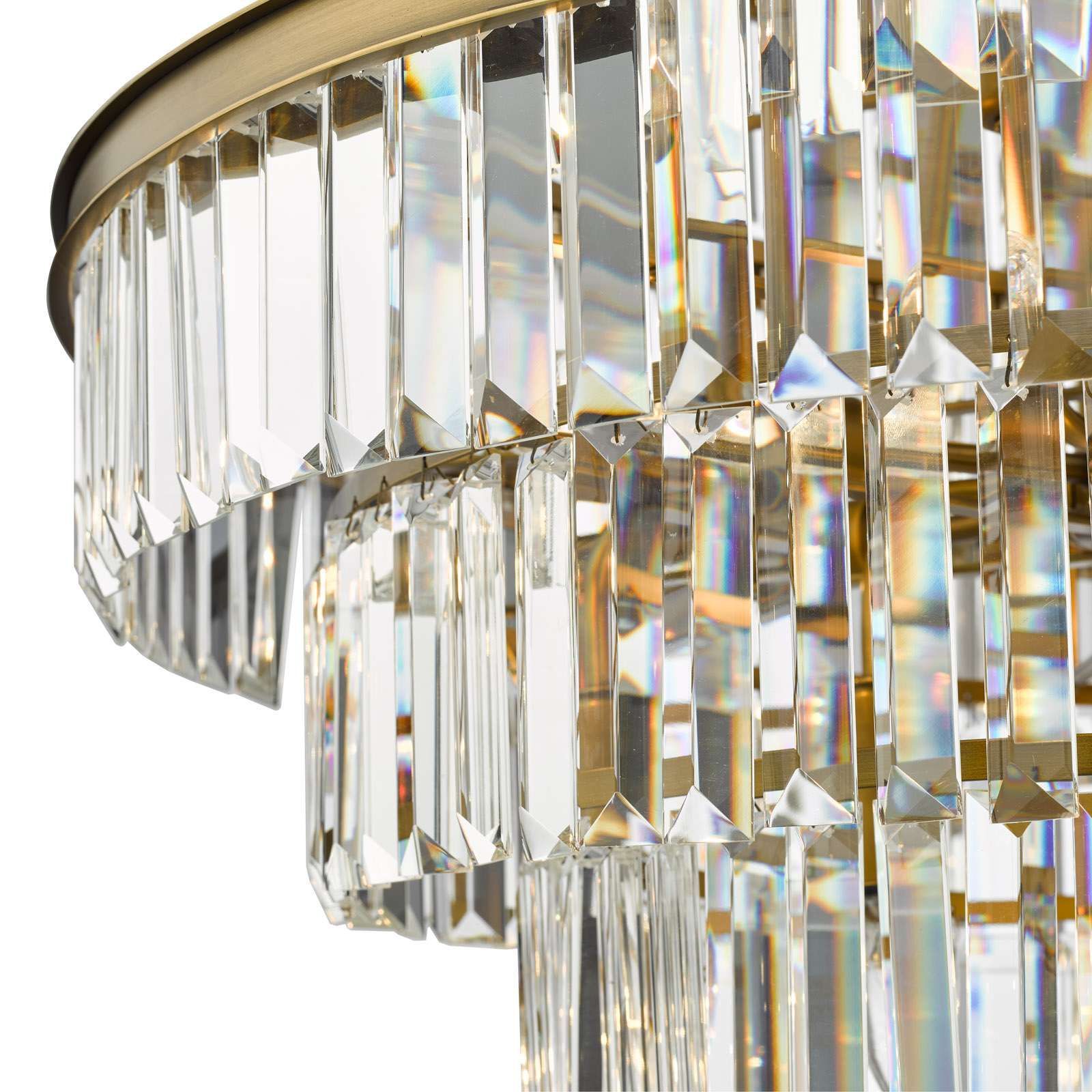 Rhapsody 12Lt Chandelier Ceiling Light - Bronze & Crystal IP20