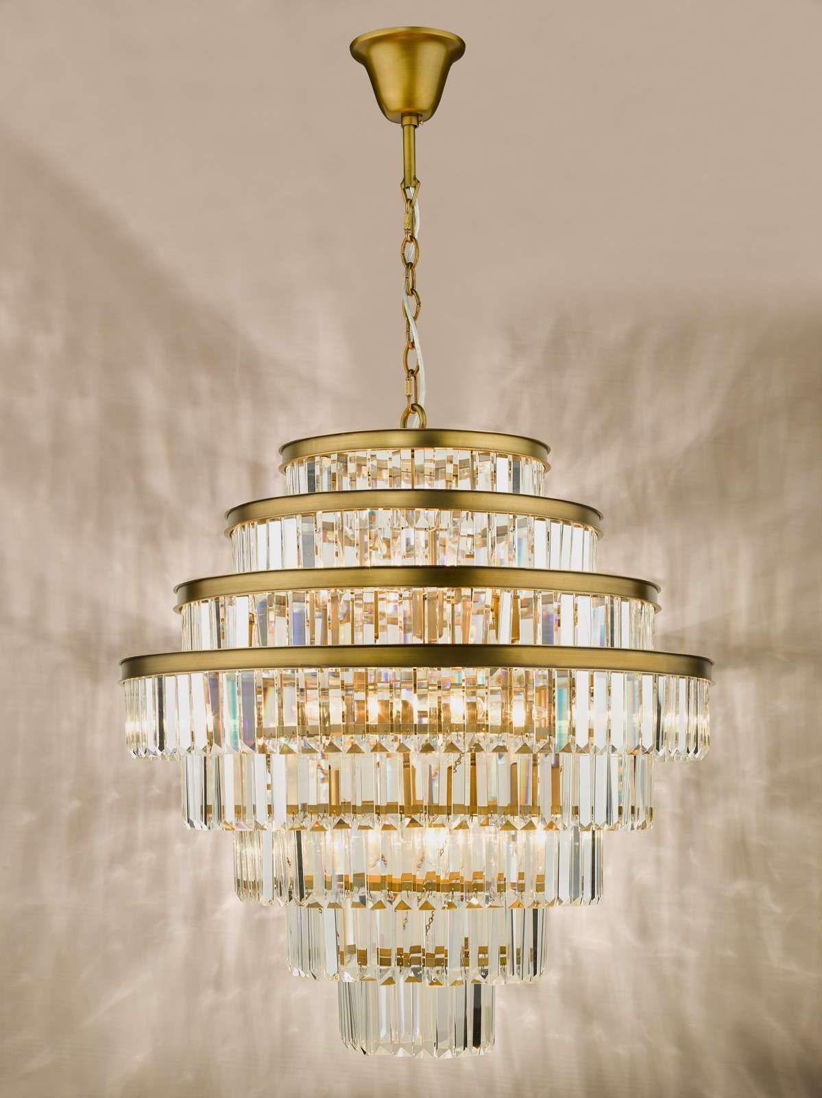 Rhapsody 12Lt Chandelier Ceiling Light - Bronze & Crystal IP20