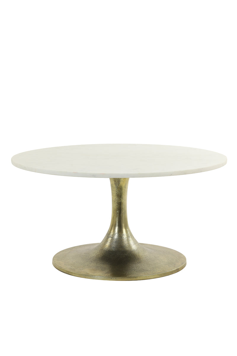 Rickerd Coffee Table - White Marble Finish