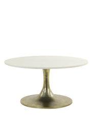 Rickerd Coffee Table - White Marble Finish