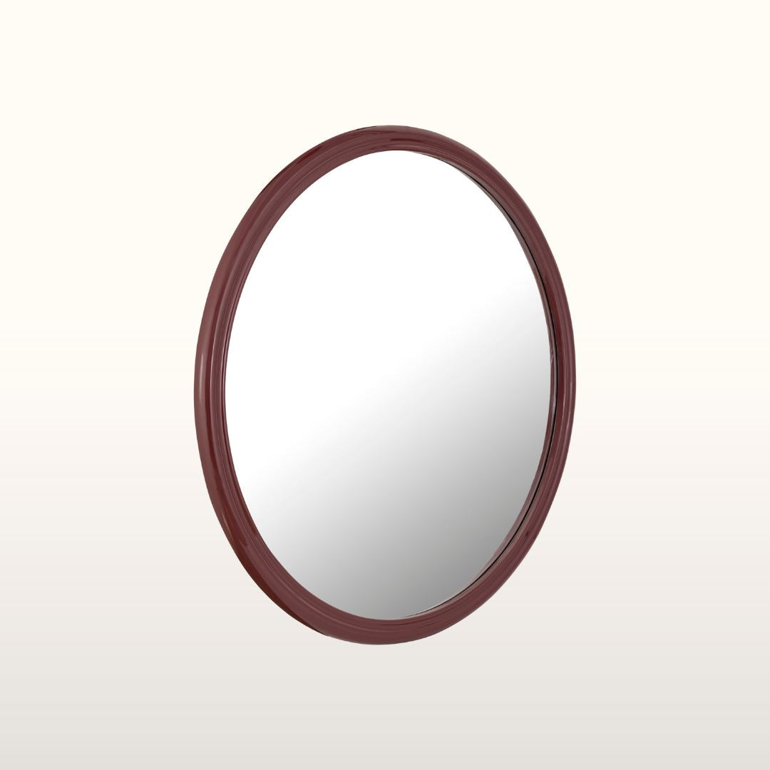 Nora Round Lacquer Mirror- Various Colours