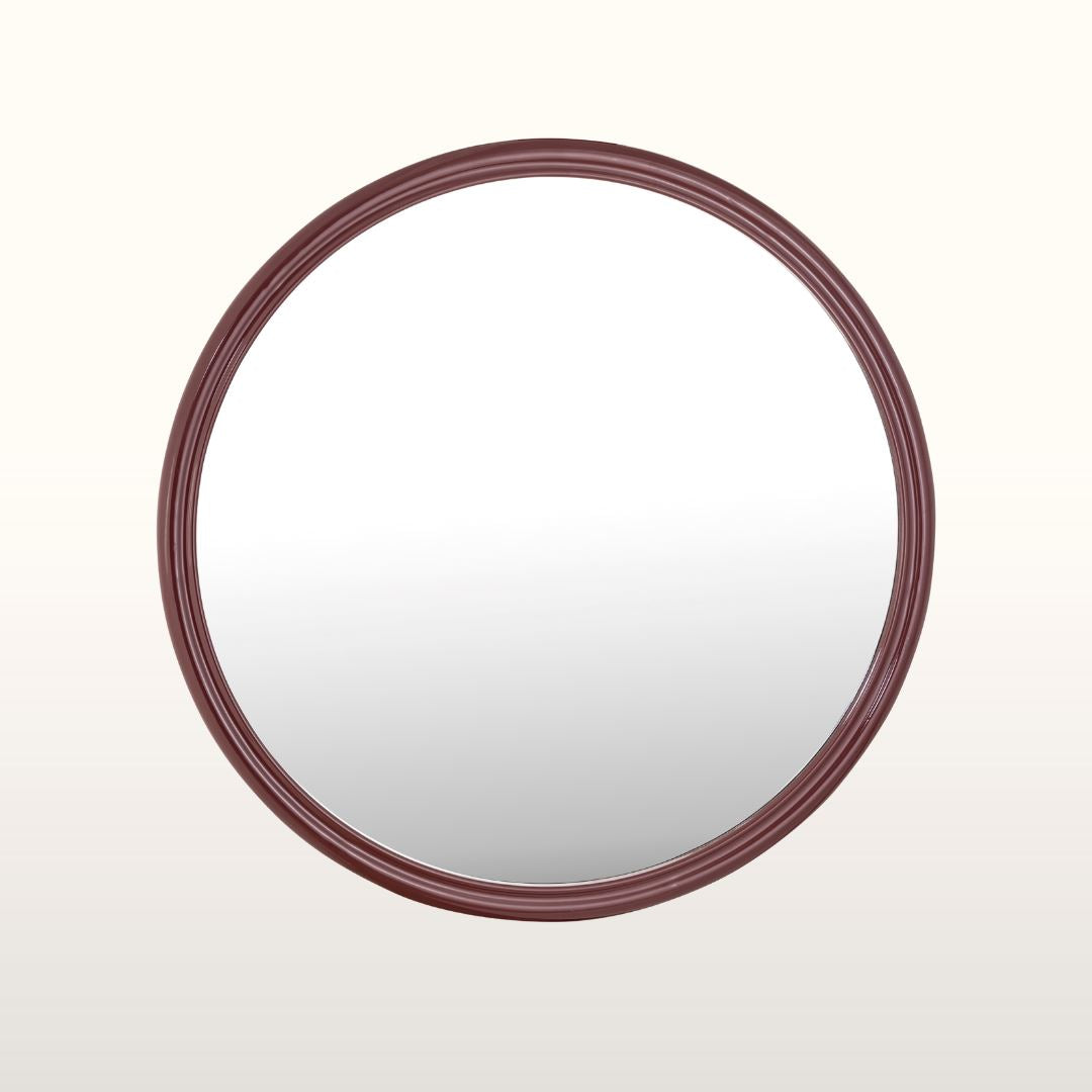 Nora Round Lacquer Mirror- Various Colours