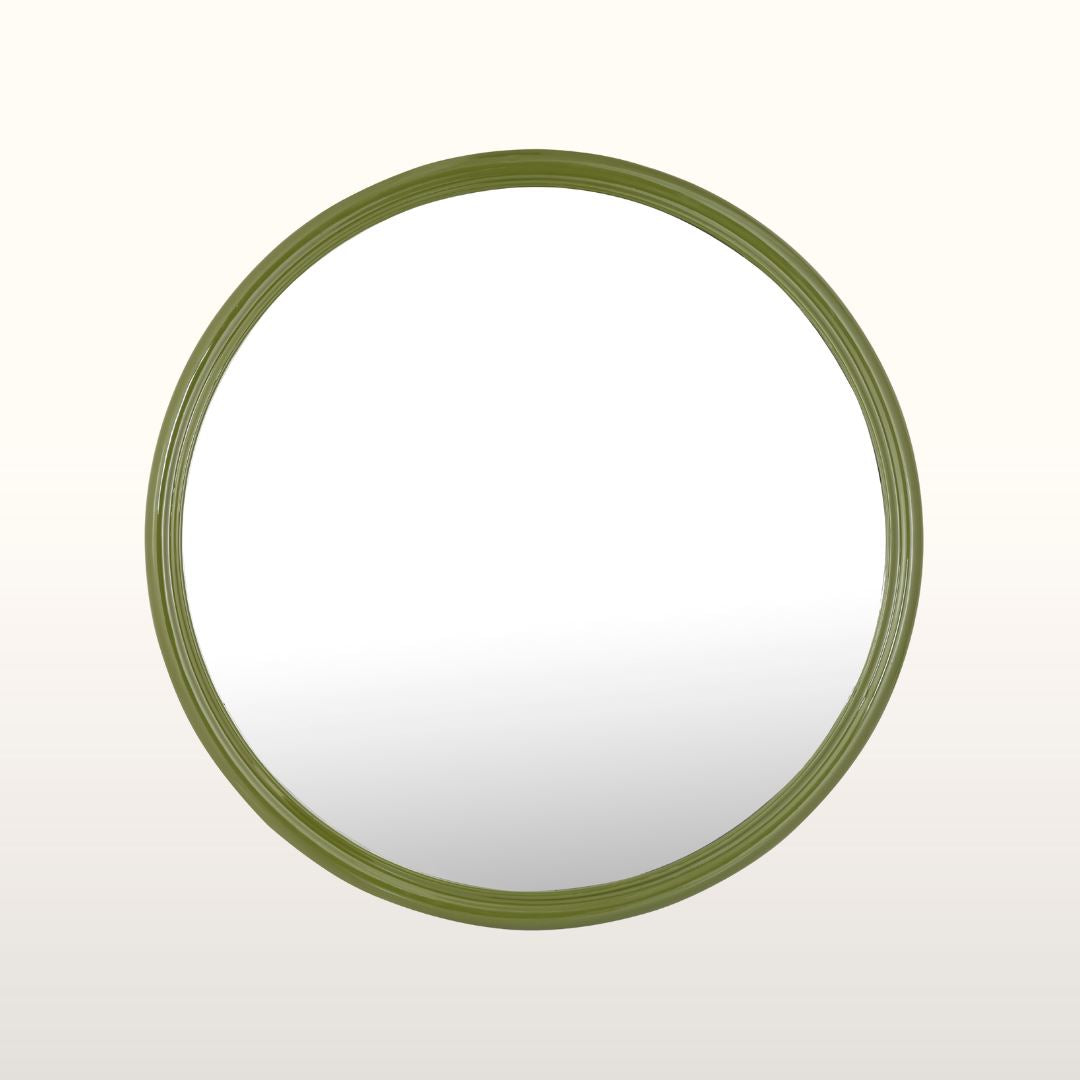 Nora Round Lacquer Mirror- Various Colours