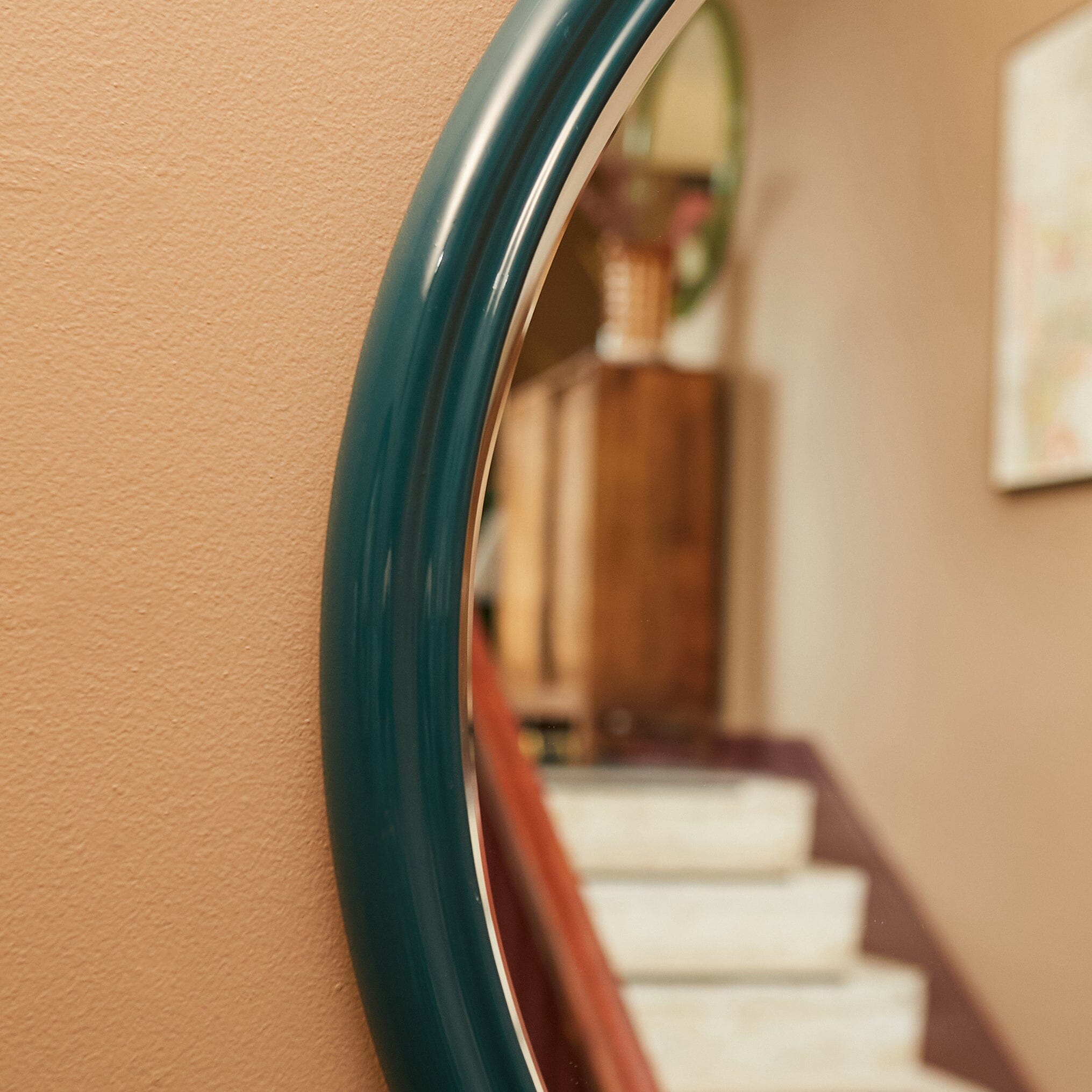 Nora Round Lacquer Mirror- Various Colours