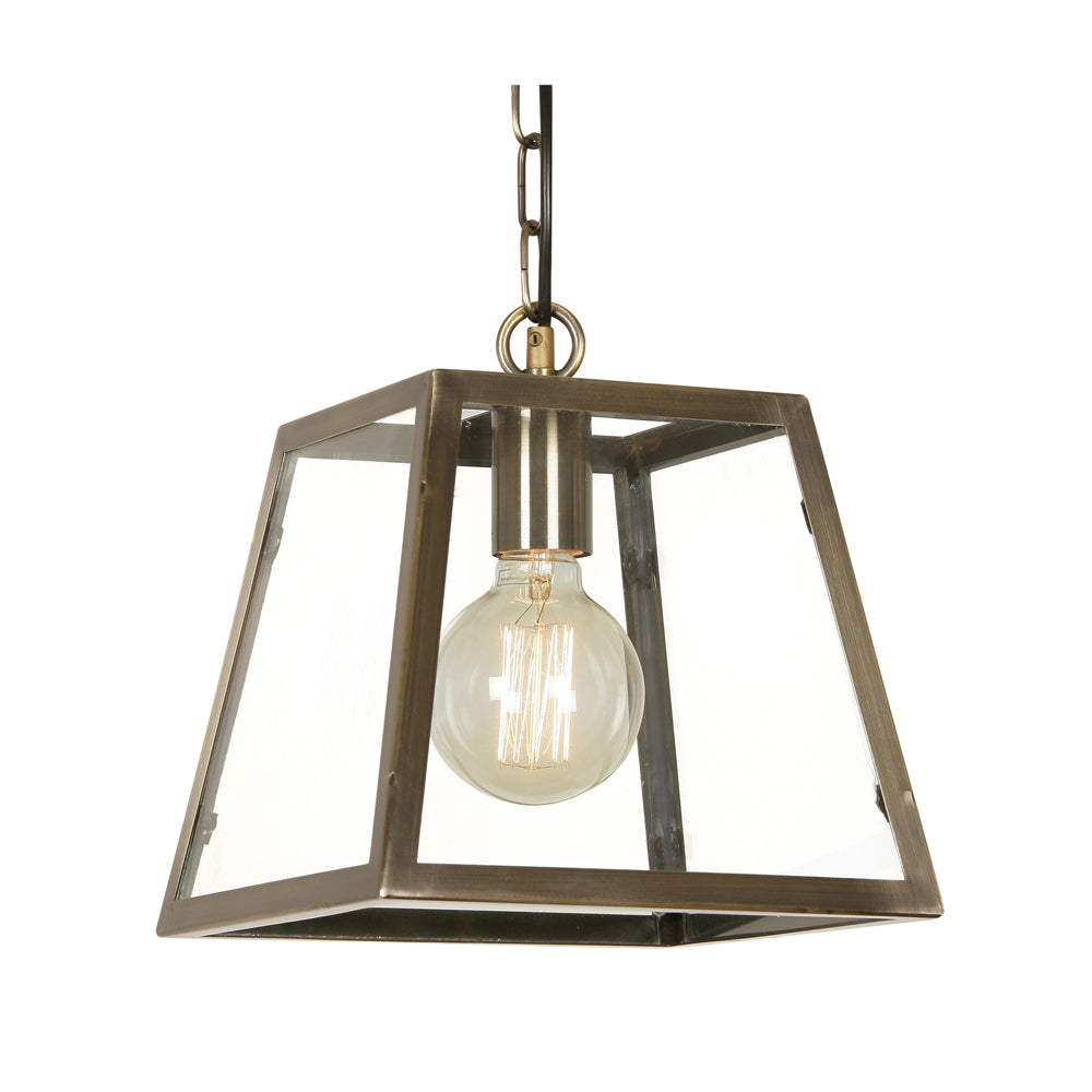 Riga 1Lt Single Pendant, Brass/Chrome/Black