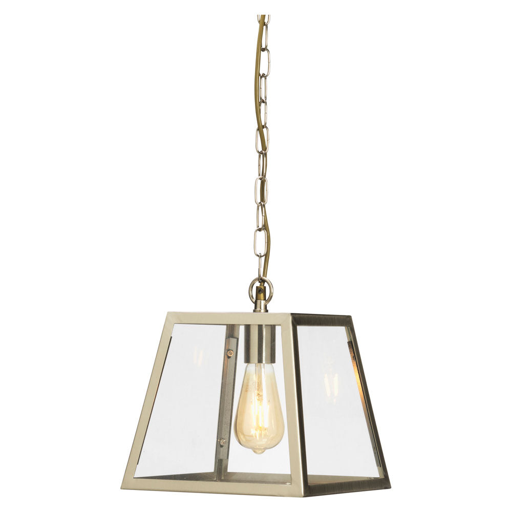 Riga 1Lt Single Pendant, Brass/Chrome/Black
