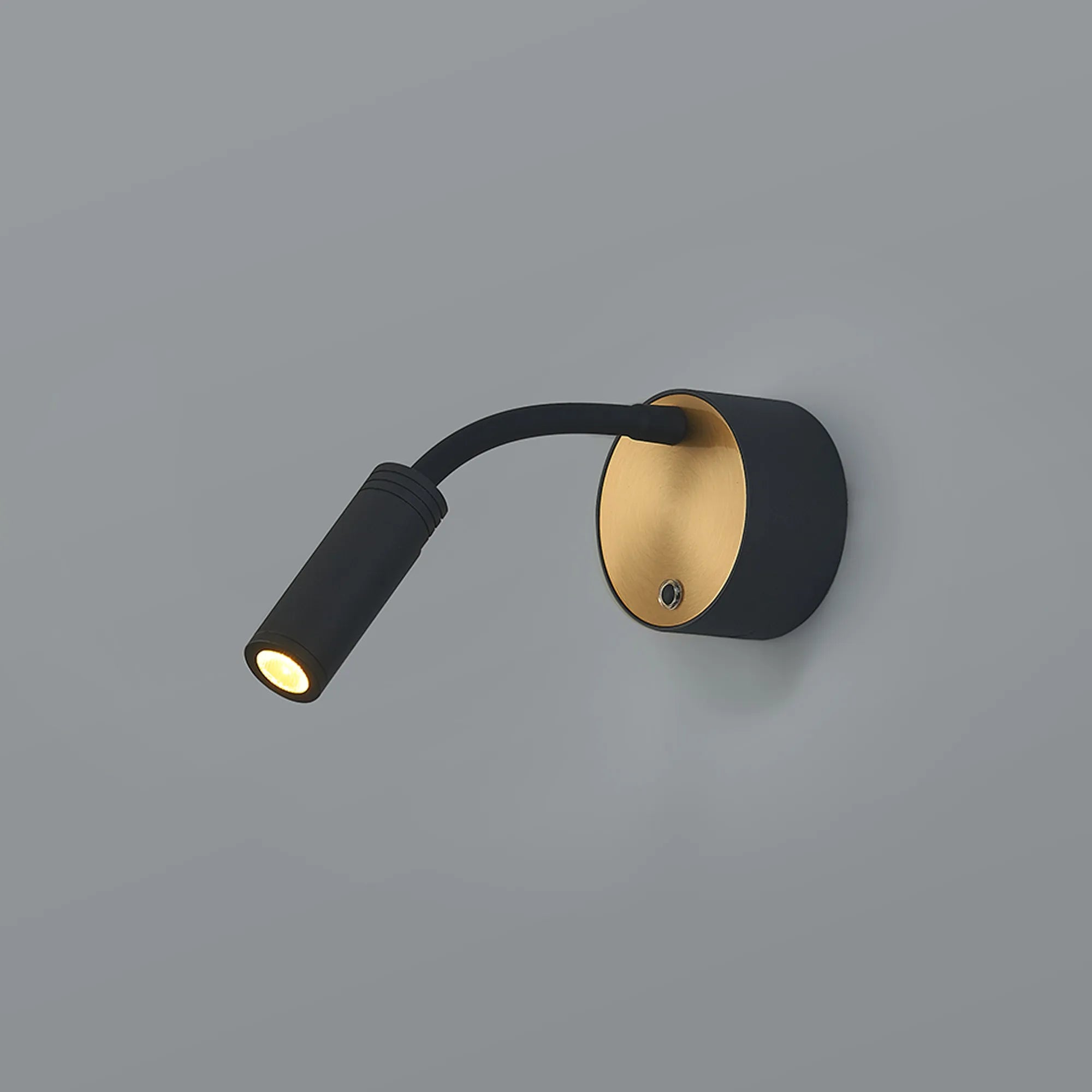 Roux Rechargeable Battery Operated Wall Light- Black/ Brass & White/ Chrome Finishes