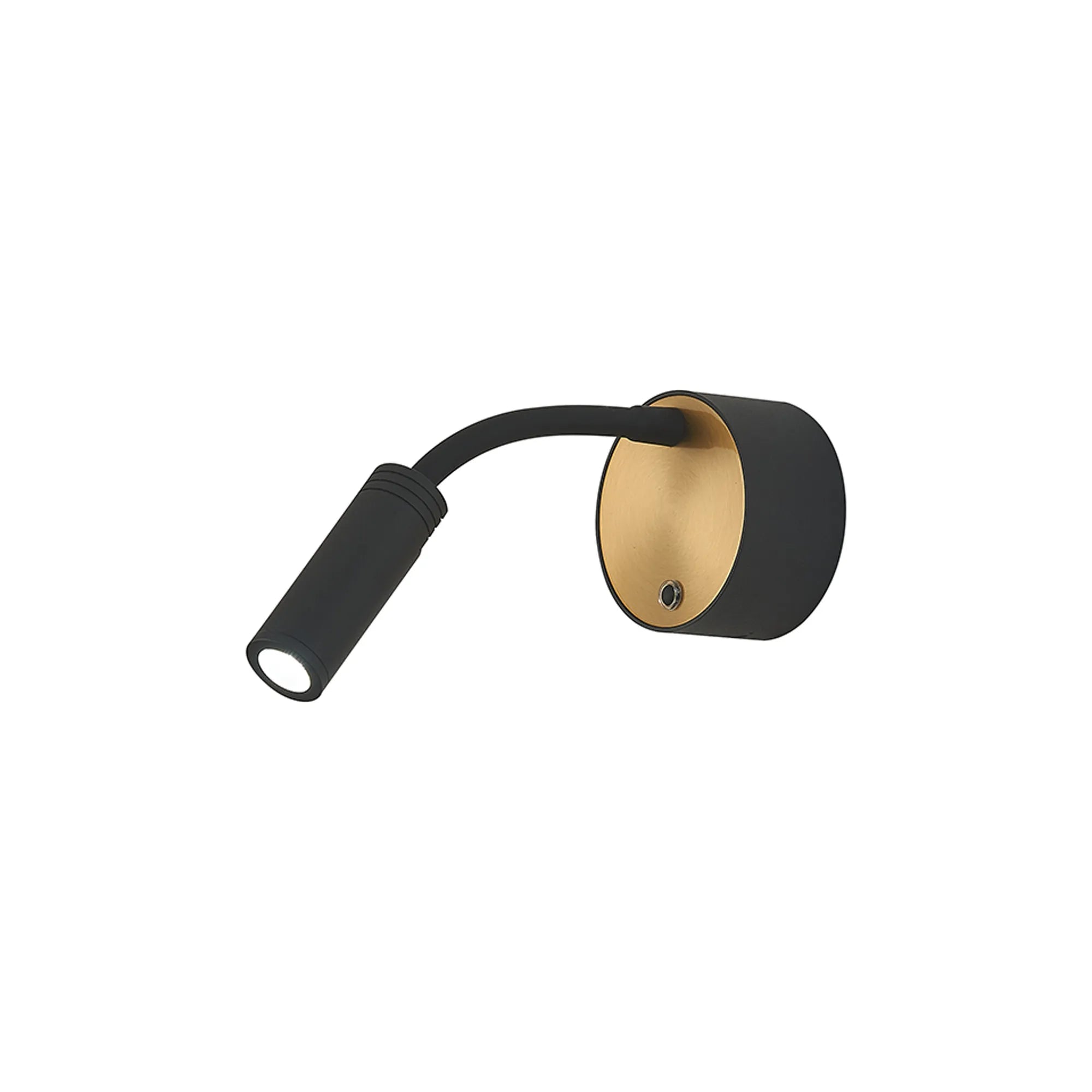Roux Rechargeable Battery Operated Wall Light- Black/ Brass & White/ Chrome Finishes