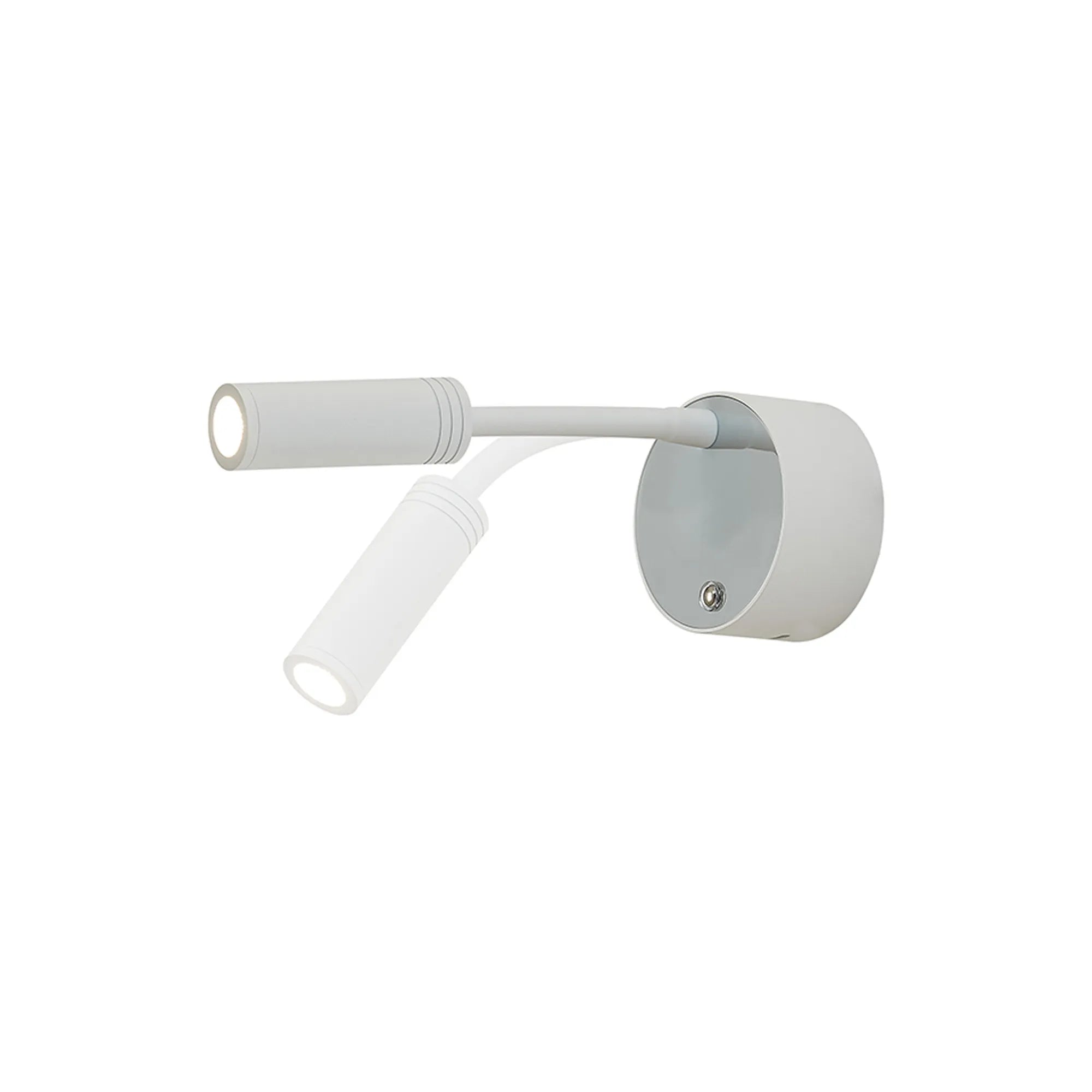 Roux Rechargeable Battery Operated Wall Light- Black/ Brass & White/ Chrome Finishes