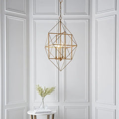 Andorra 4Lt Antique Gold Centre Ceiling Light 