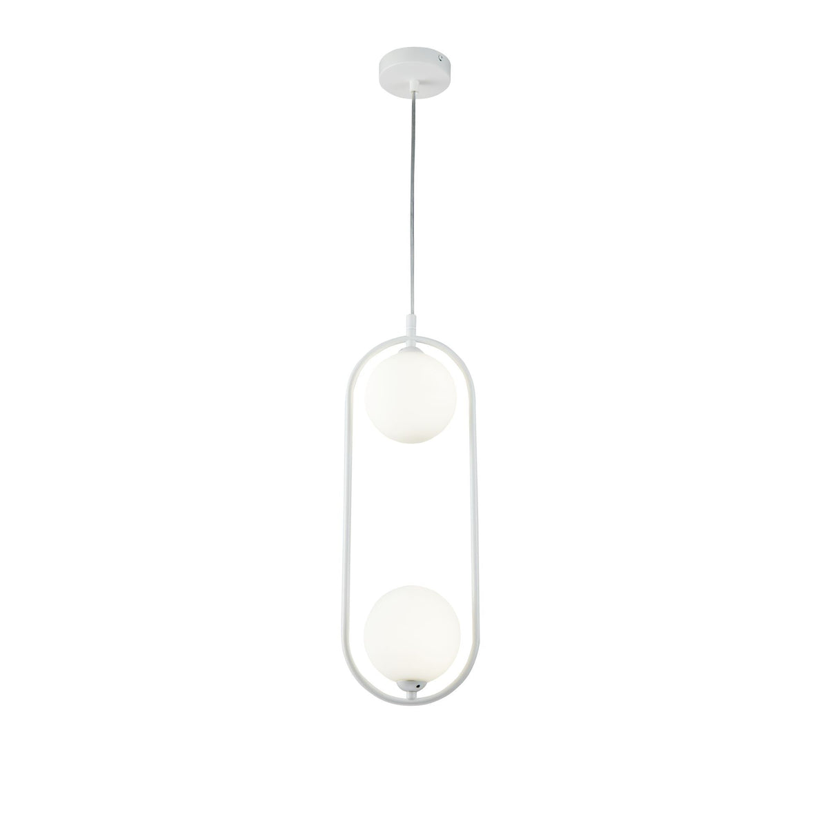 MAYTONI | Ring 2Lt Pendant Ceiling Light - White Finish IP20