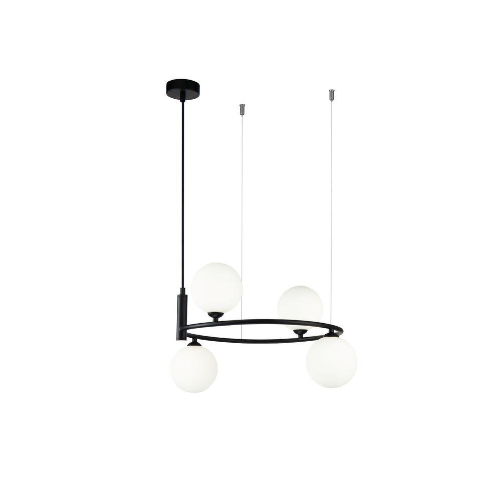 MAYTONI | Ring 4lt Pendant Lamp | Black