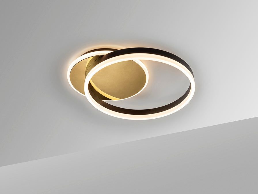 Copy of Ring II Black-Finish Centre Ceiling Light
