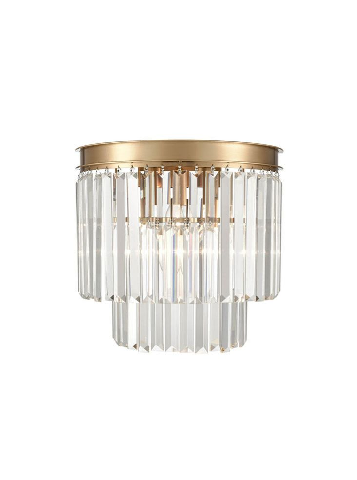 Rita 3 light Crystal Indoor Double Wall Light - Various Finish