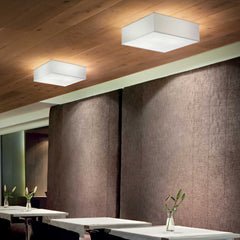 Ritz Flush Ceiling Light - White Finish - Cusack Lighting