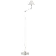 Anette Floor Lamp - Natural Brass/ Polished Nickel