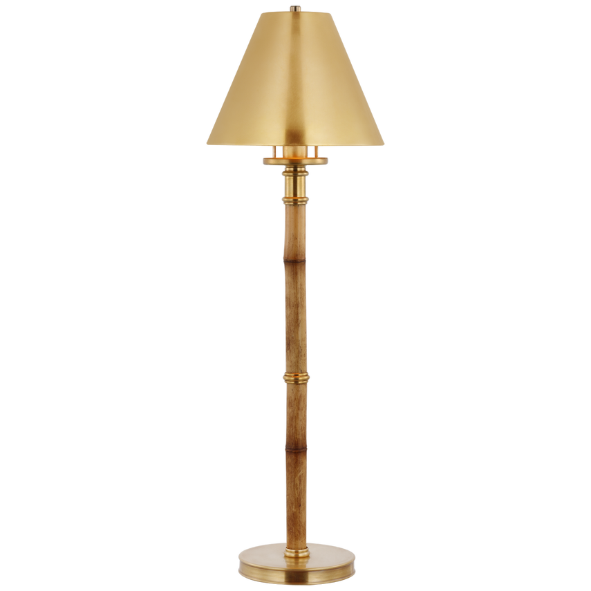 Dalfern Desk Lamp - Bamboo & Brass/Nickel