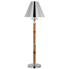 Dalfern Desk Lamp - Bamboo & Brass/Nickel