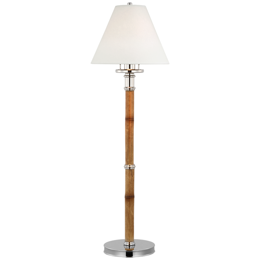 Dalfern Desk Lamp - Bamboo & Brass/Nickel