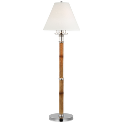 Dalfern Desk Lamp - Bamboo & Brass/Nickel