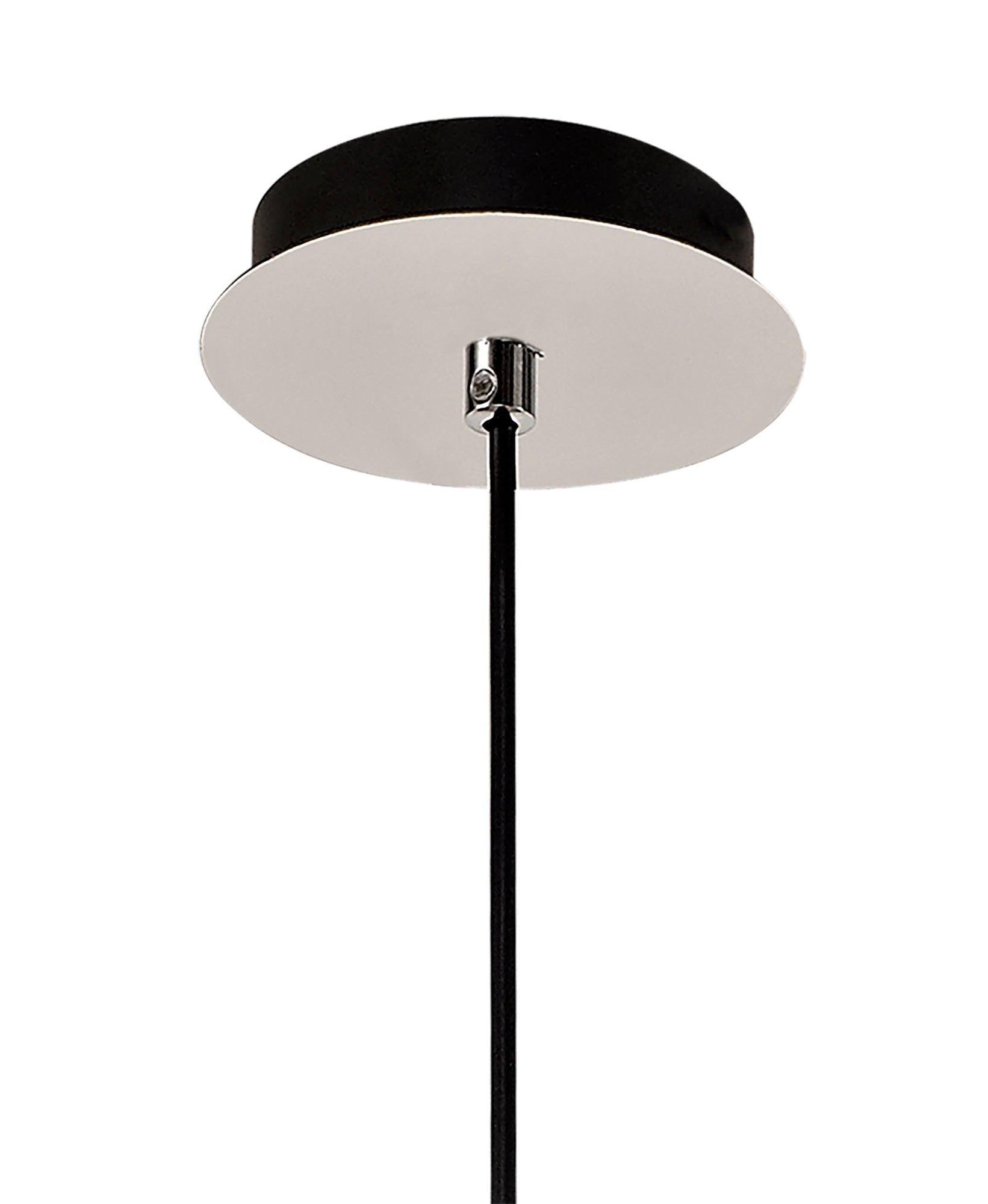 Robo Pendant, 1 x E27, Black Smoke Plated & Clear & Polished Chrome