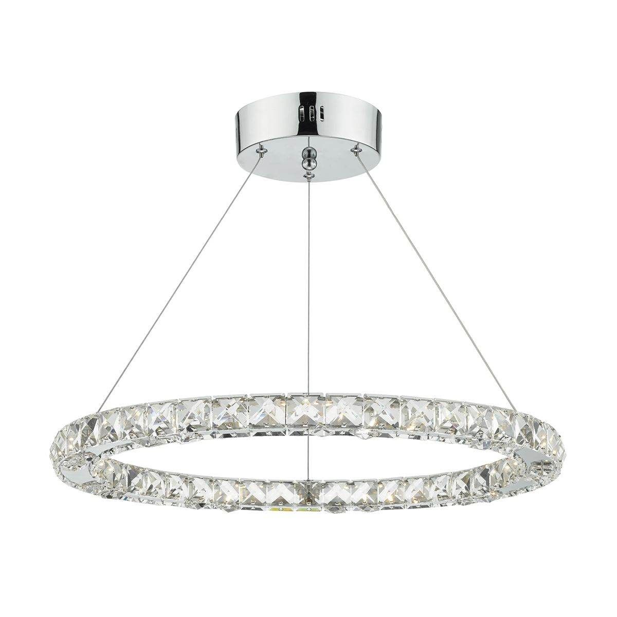 Dar Roma LED Fitting Crystal with Chrome Dimmable - Cusack Lighting